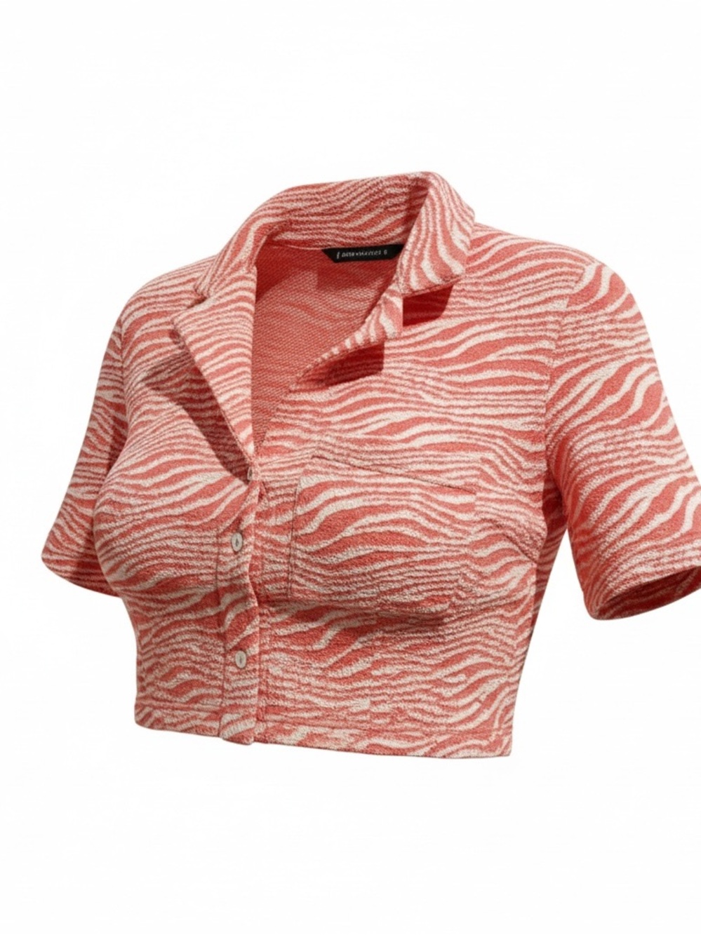 Zara cropped knit top